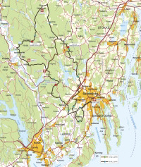 Se løypene på Vestfoldkartet